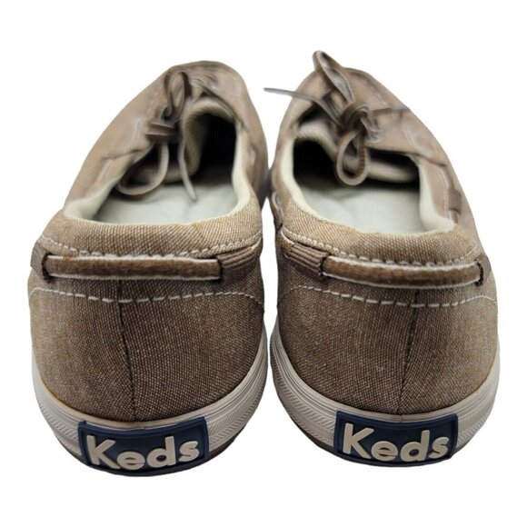 Keds Moccasin Womens Sz 6 Beige Ortholite Memory Foam Slip On Boat Shoe WF52722 - Picture 5 of 7